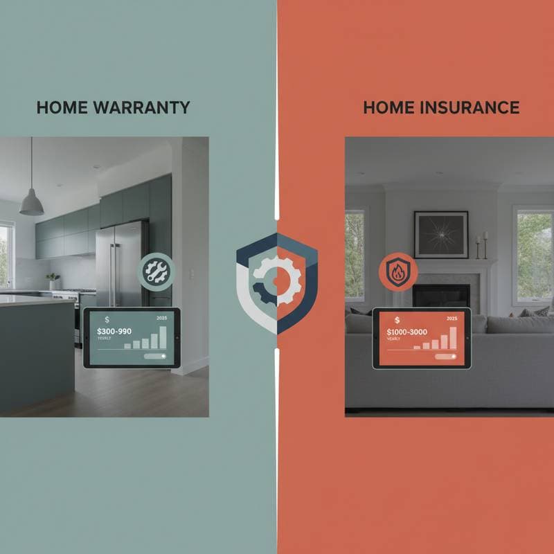 Featured image for Home Warranty Costs $300-900 vs Insurance $1000-3000 Yearly