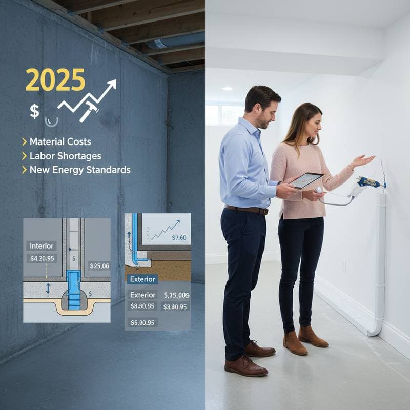 Featured image for Basement Waterproofing Costs Jump in 2025