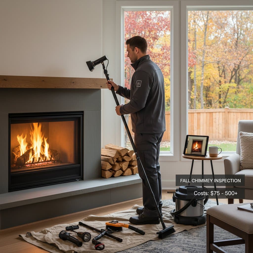 Featured image for Fall Chimney Inspection Costs: $75 to $500+ Explained