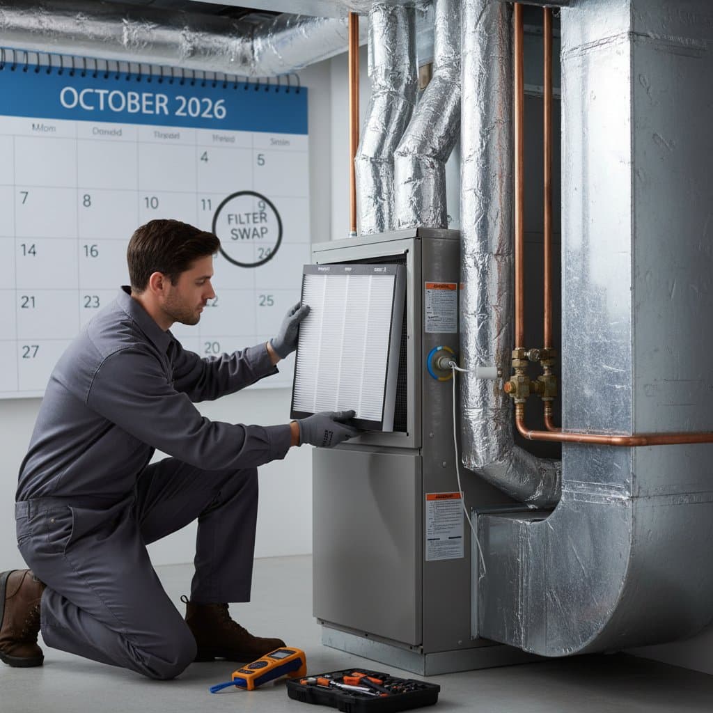 Featured image for Fall Filter Swap Prevents Winter HVAC Strain