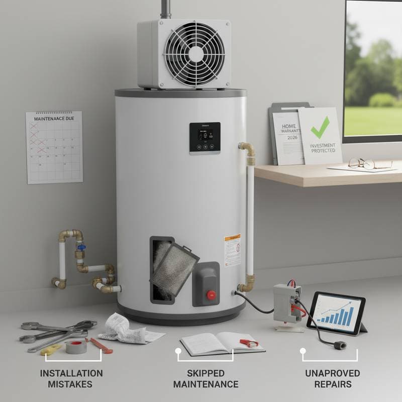 Featured image for What Really Voids Your Heat Pump Water Heater Warranty