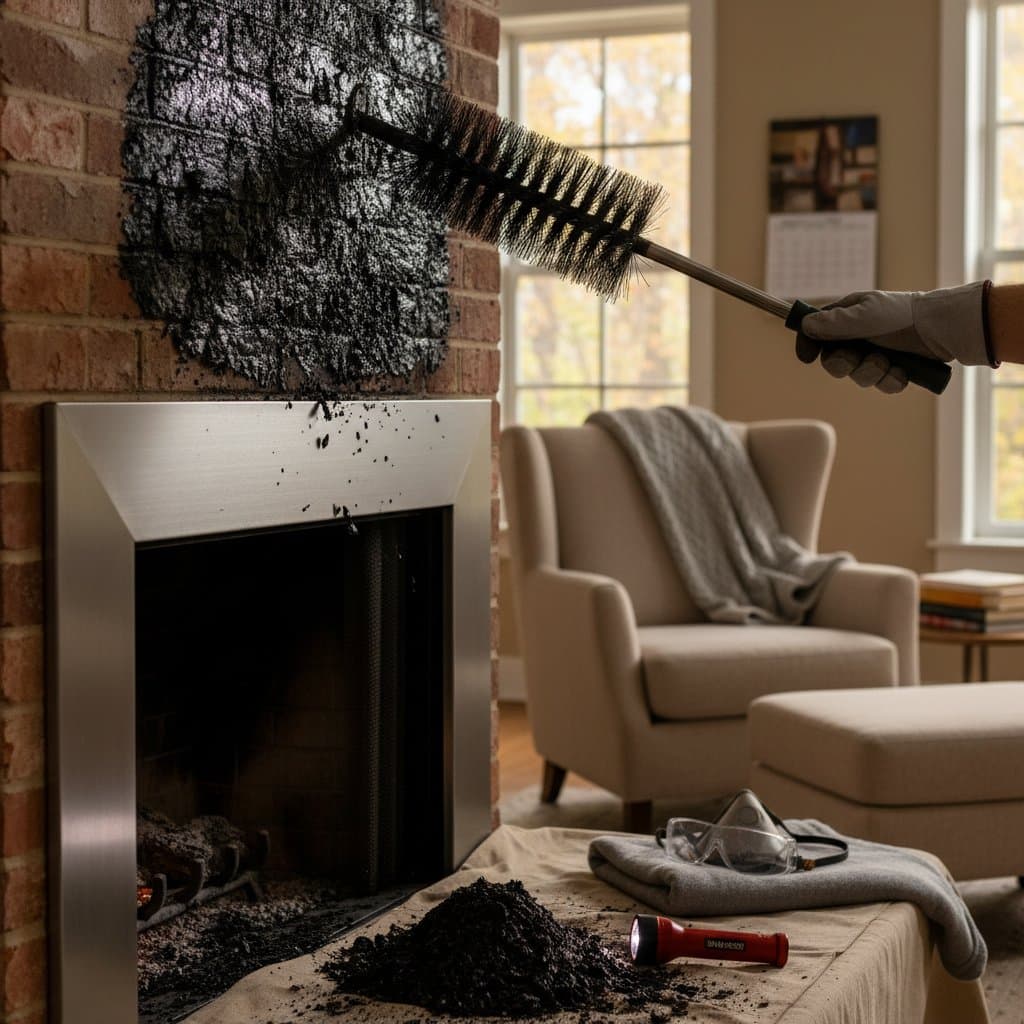 Featured image for Creosote Buildup: The Hidden Fire Risk in Your Chimney