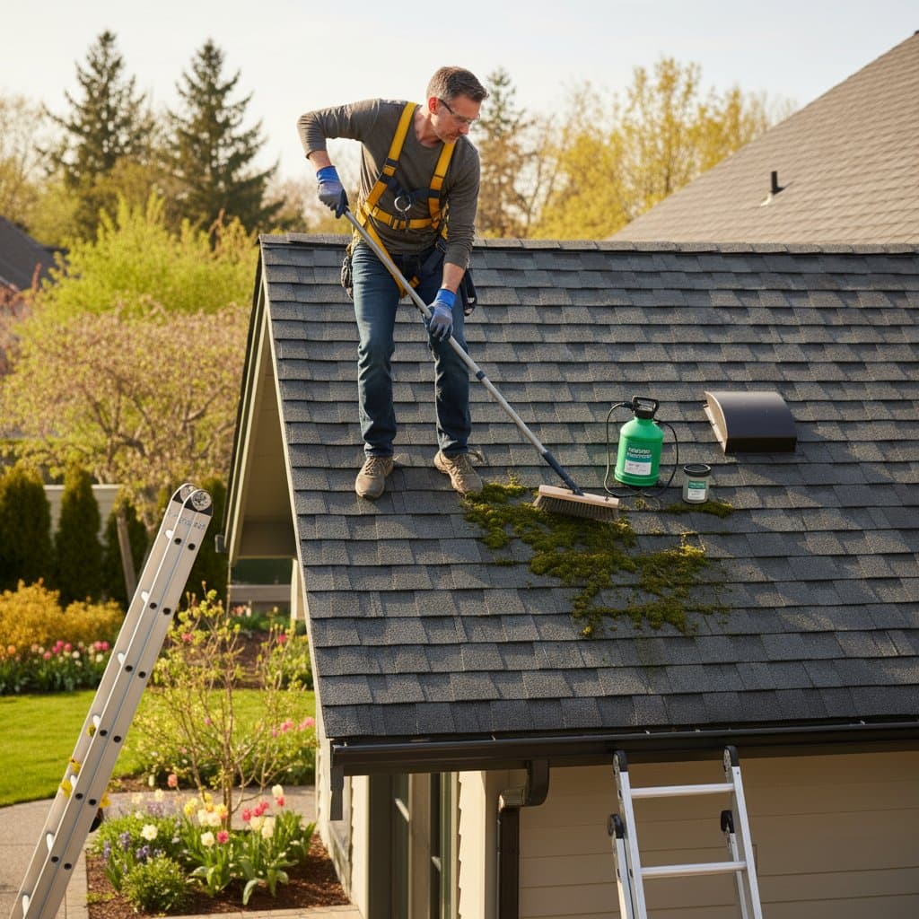 Featured image for Stop Moss Before It Lifts Your Shingles This Spring
