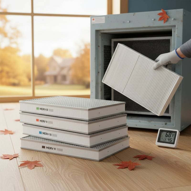 Featured image for MERV 8-11 Filters Balance Fall Air Quality and Flow