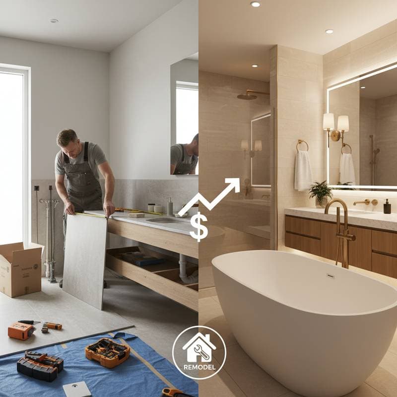 Featured image for Rising Bathroom Remodel Costs: DIY vs Professional