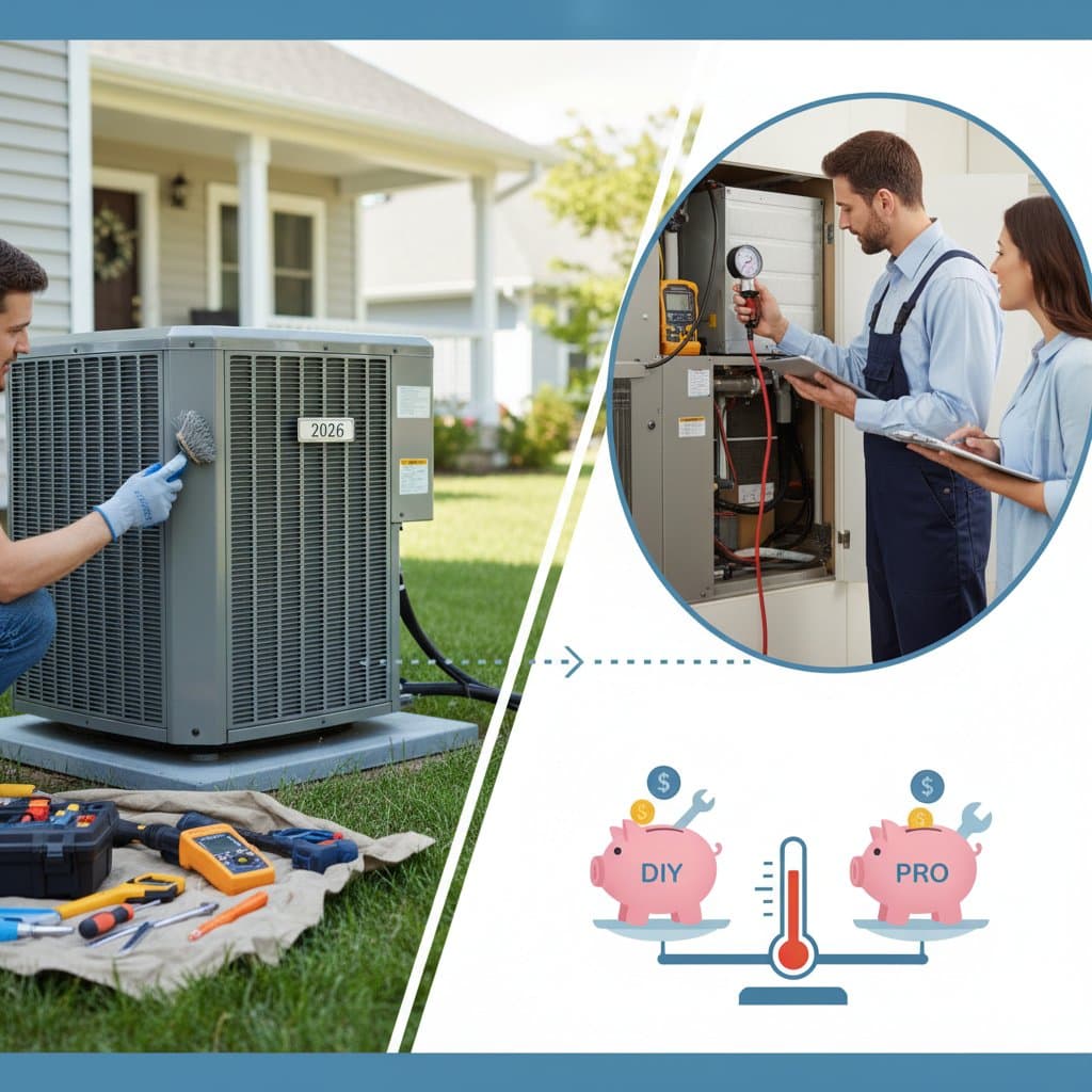 Featured image for AC Tune-Ups: DIY vs Professional Costs for 2026