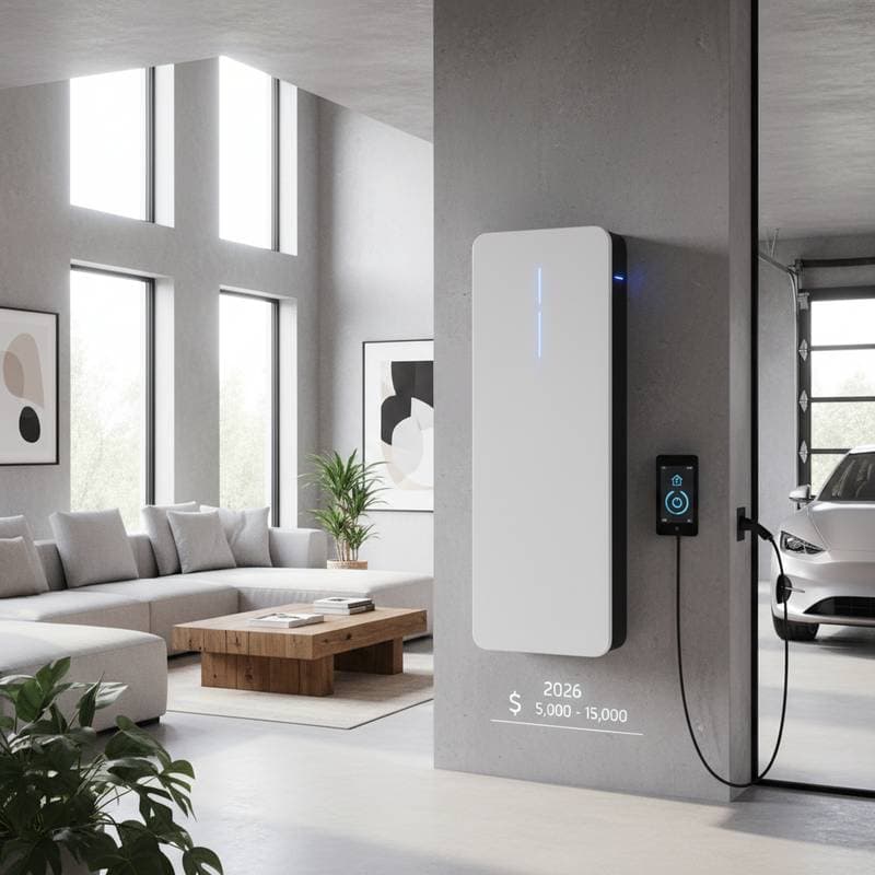 Featured image for Home Battery Backup Systems: $5K-$15K in 2026