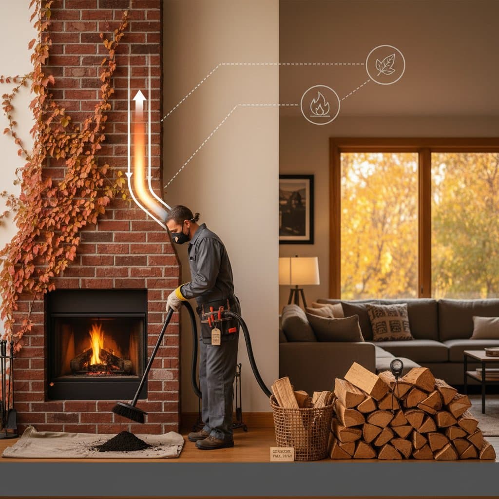 Featured image for Fall Chimney Maintenance Prevents Winter Fire Hazards