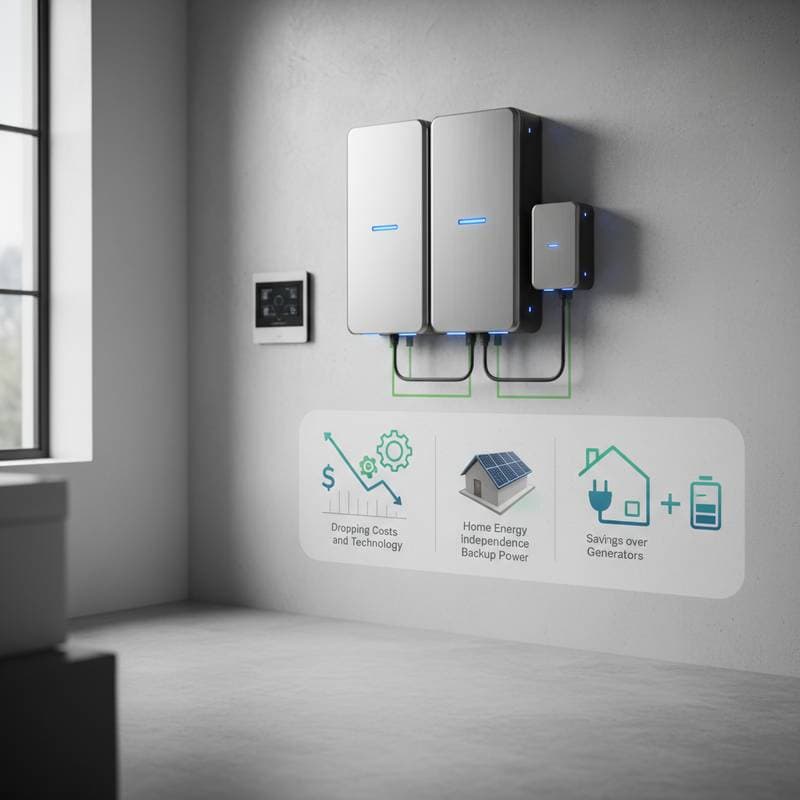 Featured image for What Actually Drives Solar Battery Costs in 2026