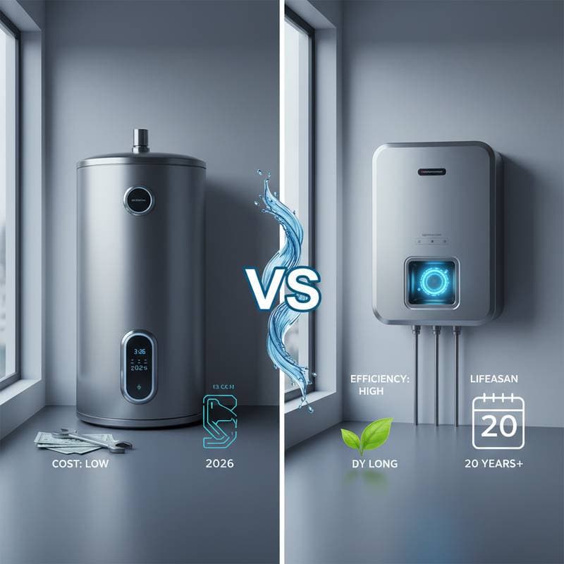 Featured image for Tank vs Tankless: Which Saves More by 2026?