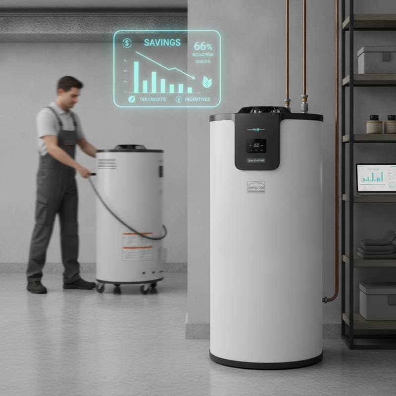 Featured image for Heat Pump Water Heaters Cut Energy Bills in Half