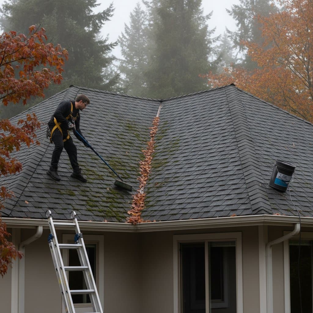 Featured image for Fall Roof Moss: When DIY Costs More Than Pros