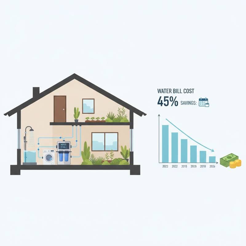 Featured image for Greywater Systems Cut Water Bills 30-50% Annually