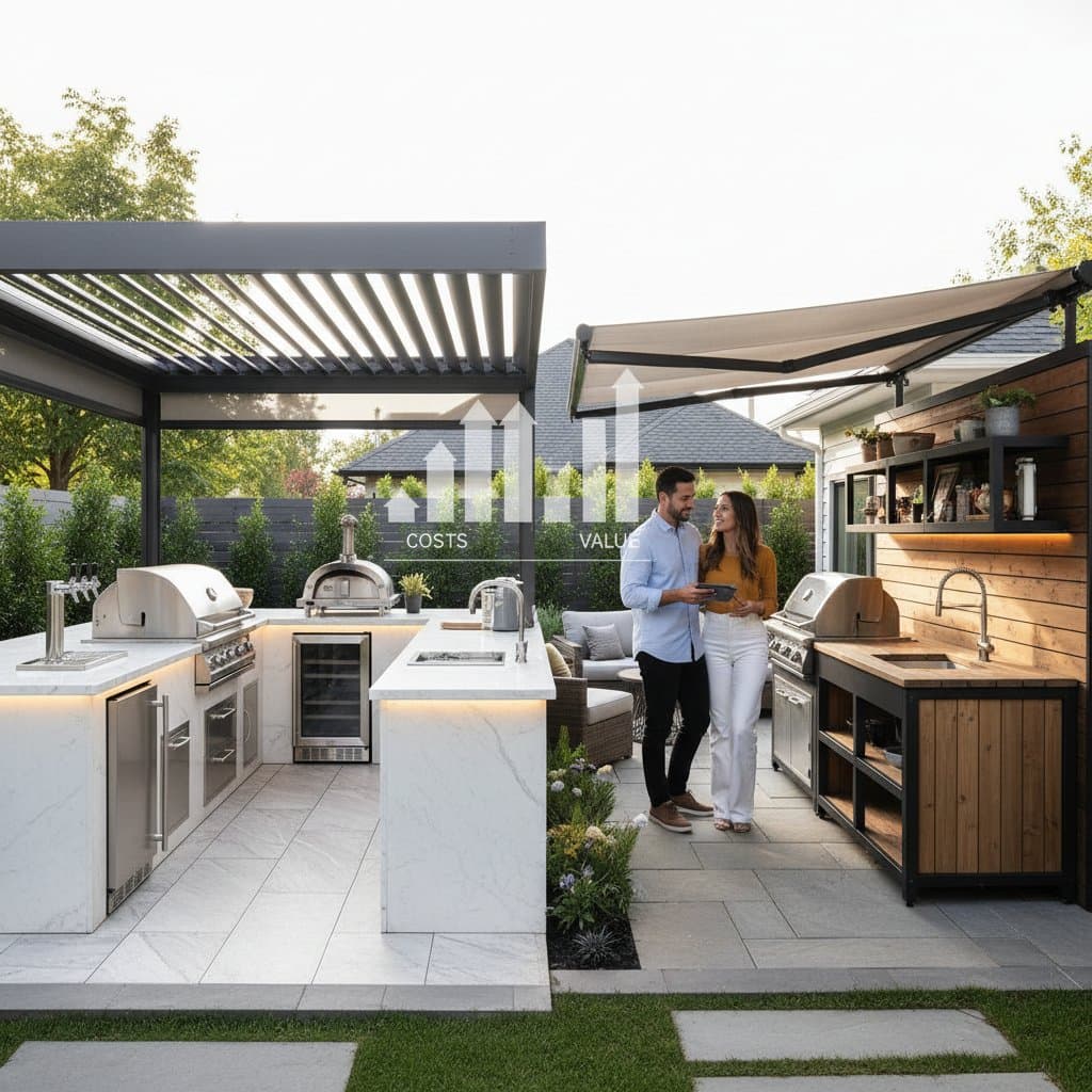 Featured image for Outdoor Kitchen Costs: Dream vs. Reality in 2025