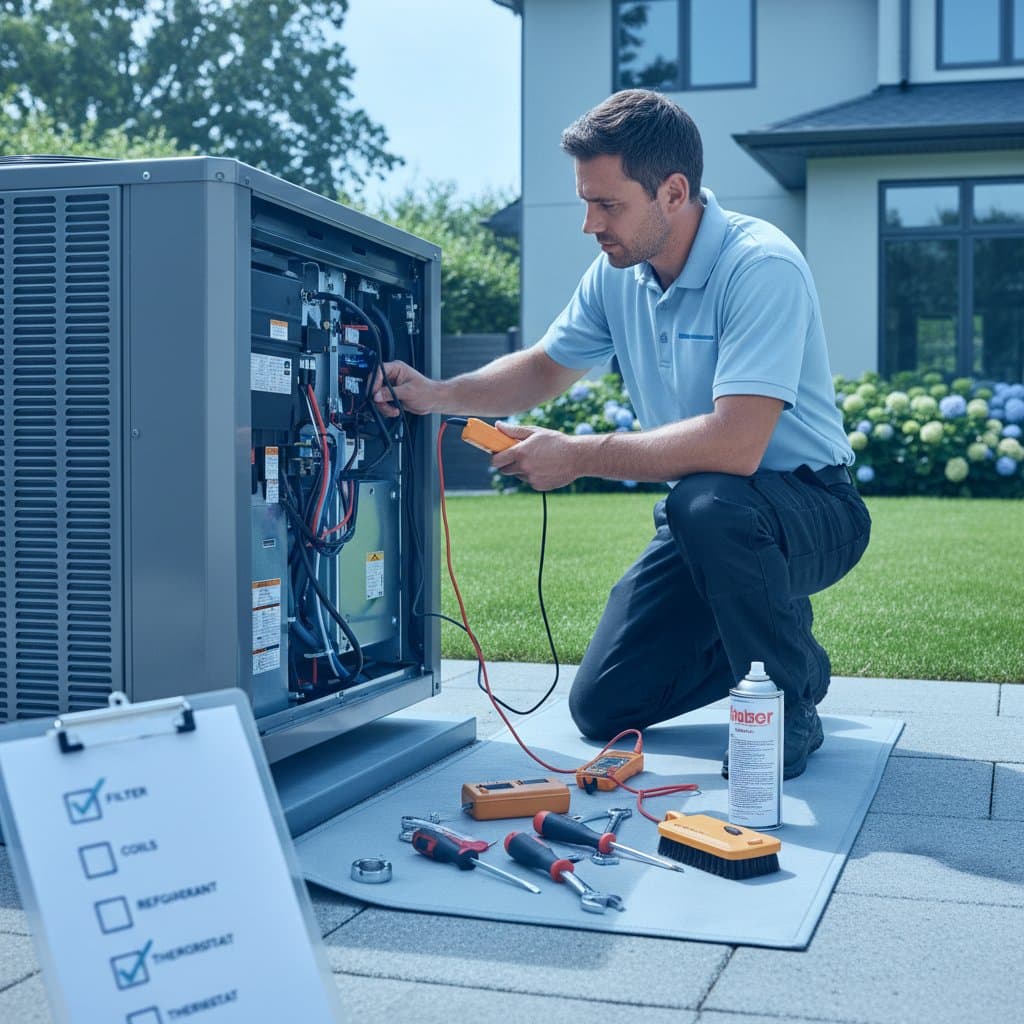 Featured image for Pre-Season AC Tune-Up Stops Summer Breakdowns