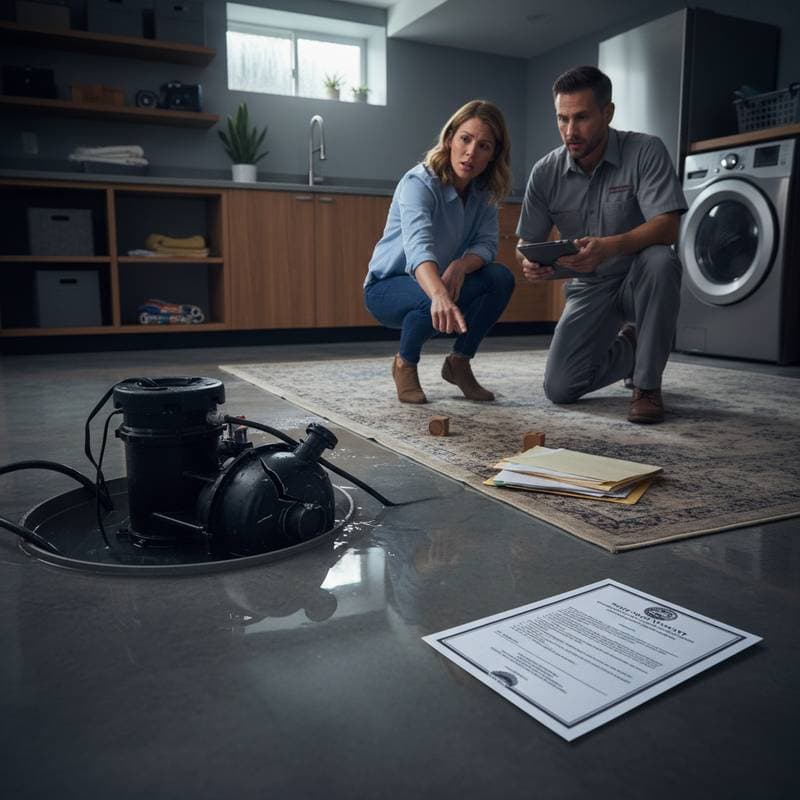 Featured image for Why Sump Pump Warranties Fail When You Need Them Most