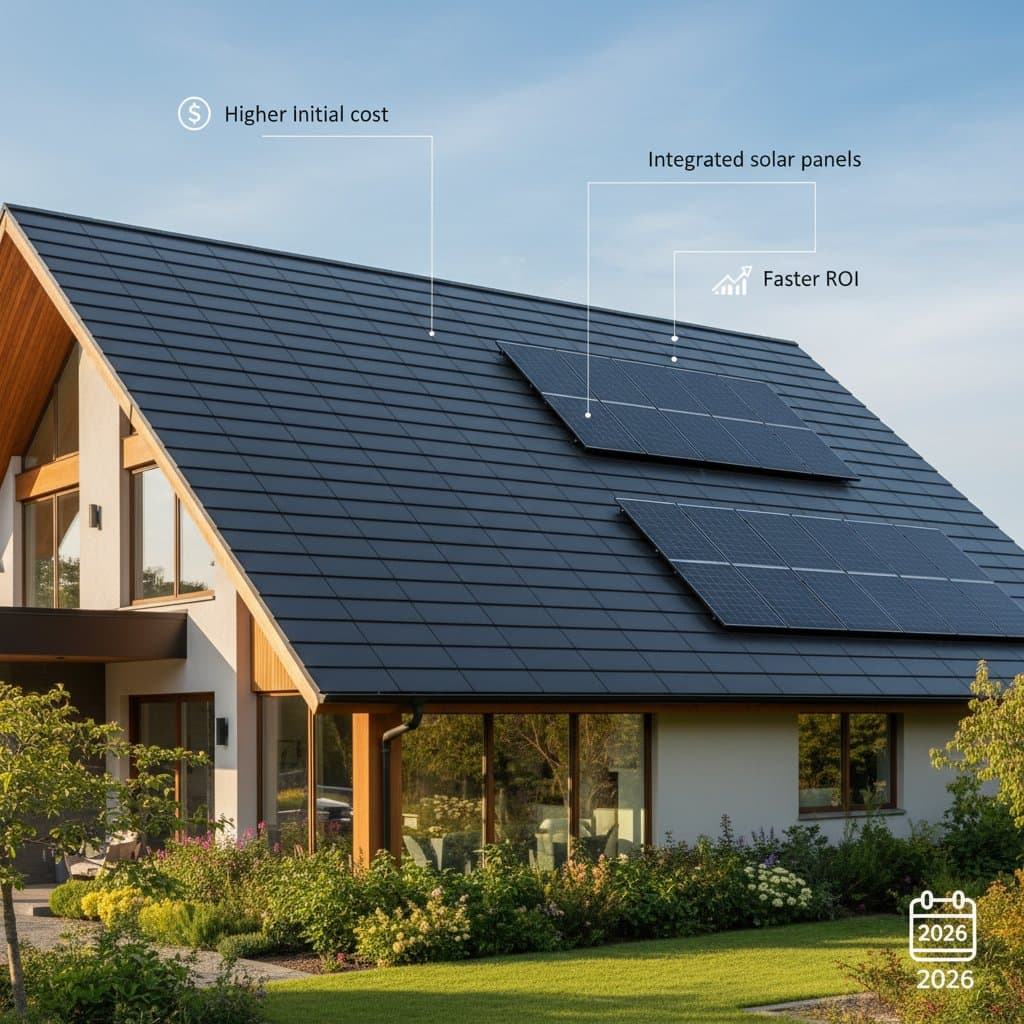 Featured image for Solar Roof Costs $25K More But When It Makes Sense