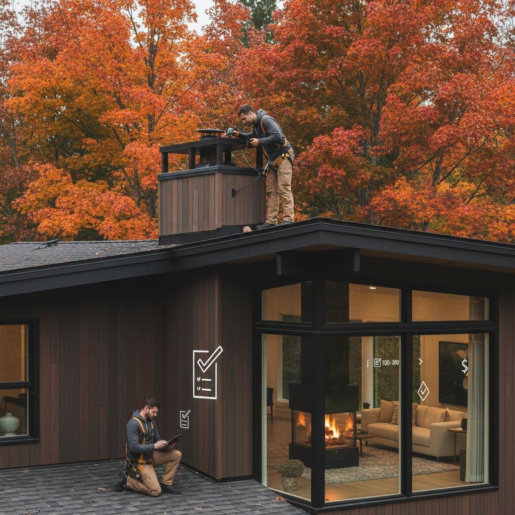Featured image for Fall Chimney Inspections Cost $100-300 on Average
