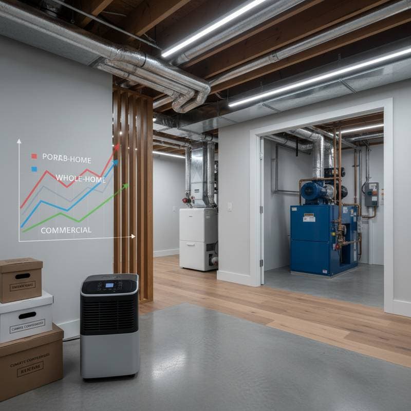 Featured image for Basement Dehumidifier Systems: What They Really Cost