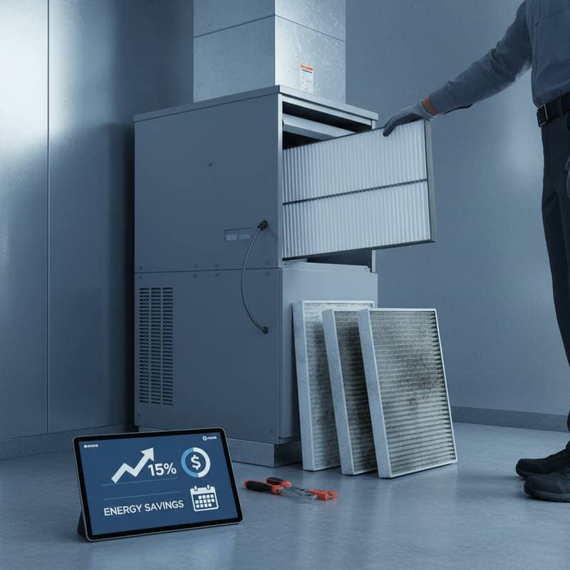 Featured image for Monthly HVAC Filter Swaps Cut Energy Bills 15%