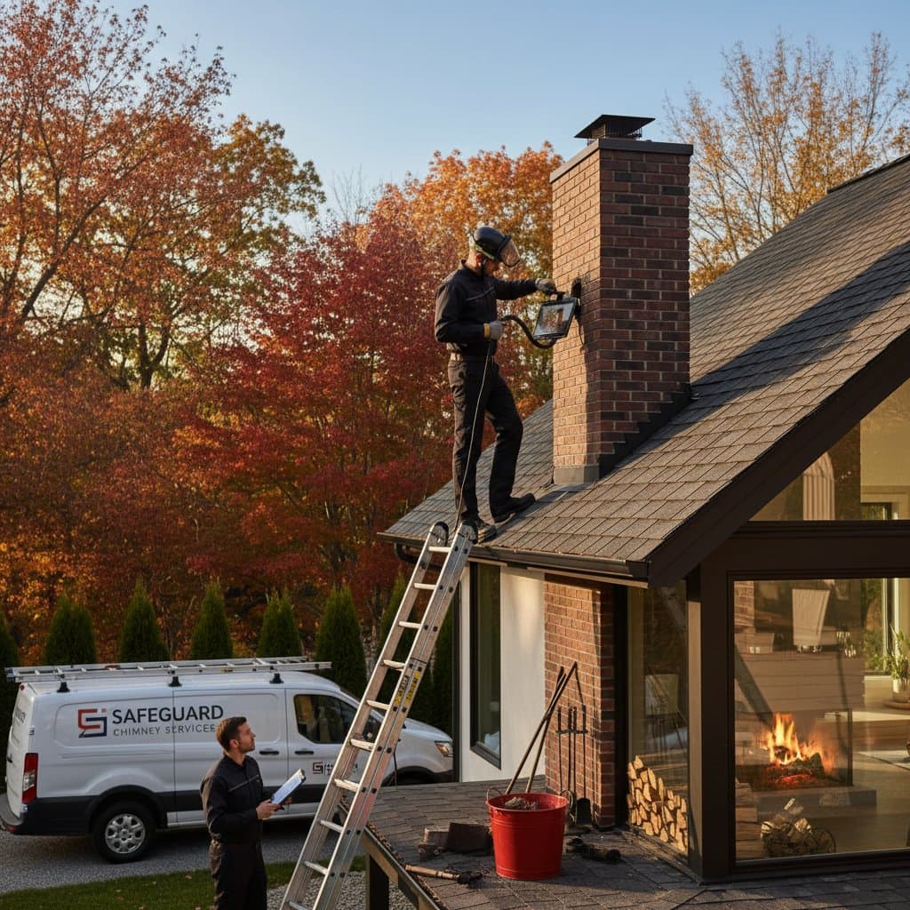 Featured image for Fall Chimney Inspection Costs $100-$350: What to Expect